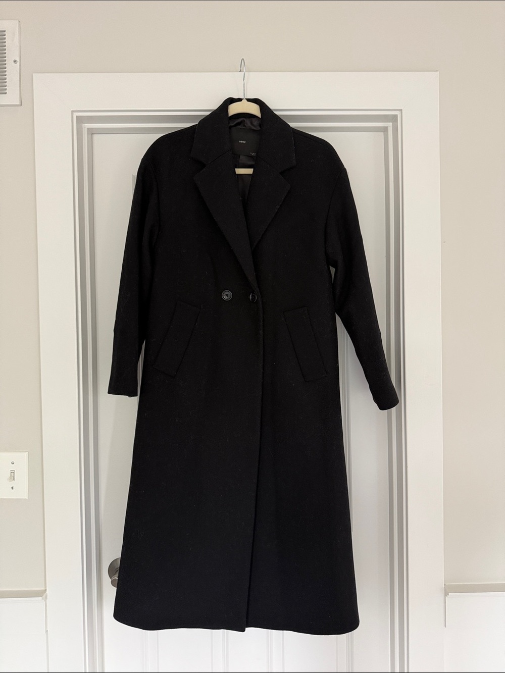 Mango Longline Oversized Wool Blend Coat